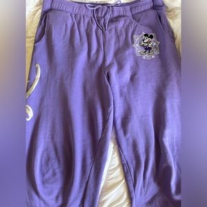 Disney 100 Anniversary Purple Sweatpants